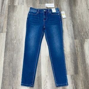 NWT Calvin Klein Jeans size 14 girl mid-rise skinny blue jeans